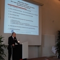 Prof. Dr. Frank Neubacher während seines Vortrags