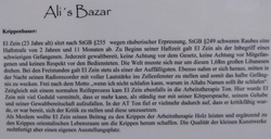 Die Beschreibung zu Alis Bazar