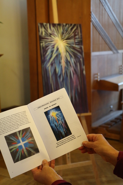 "Engel im Advent" ist eines der Bilder aus der Ausstellung.
