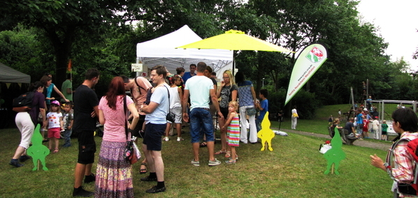 Rund zweitausend Besucher nutzten bei Schönem Wetter die Gelegenheit das Kinder- und Familienfest zu besuchen.