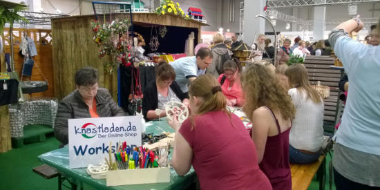 Workshop auf der CREATIVA am Stand des Knastladen.