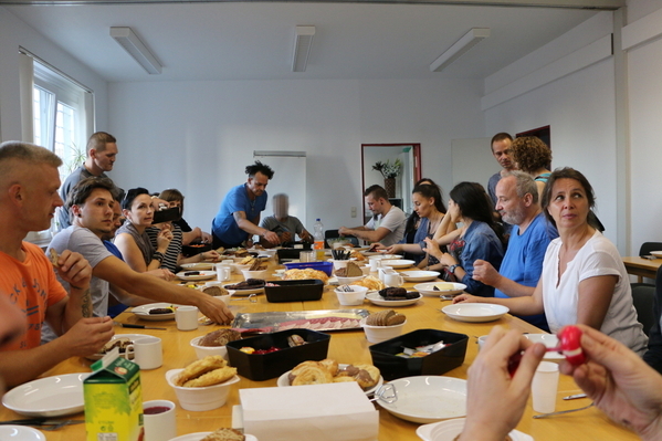 Alle Teilnehmer des Workshops nahmen am gemeinsamen Abendessen teil.