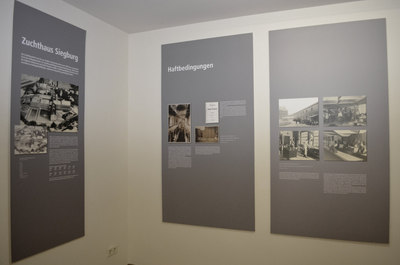 Einblick in die Ausstellung über Erich Sander im El-DE-Haus