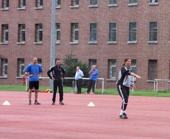 Auch wenn nicht gleich alles klappt, das Training macht dennoch Spaß.